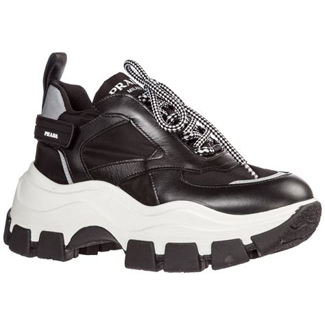 black Prada sneakers women